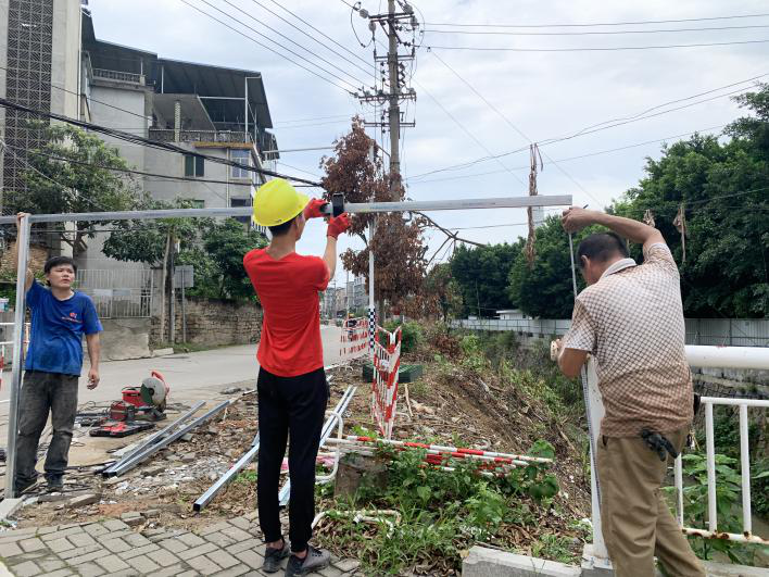 閩清縣金坪里溪（體育場段）河道整治工程有序推進