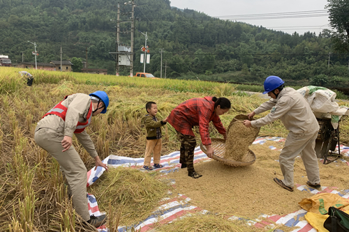 你用電我用心，農(nóng)民豐收很安心