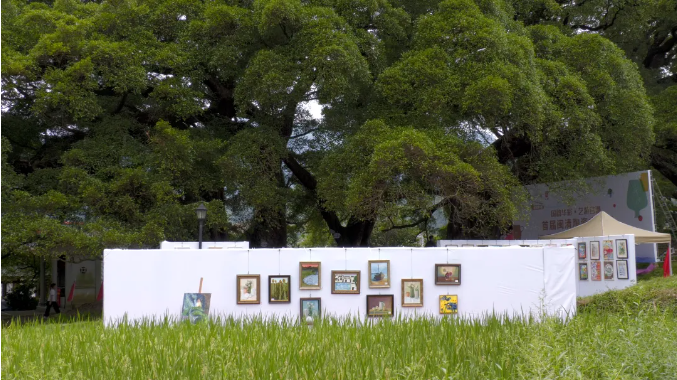 閩清縣首屆陶瓷文化周少兒美術(shù)展綻放稻香之中